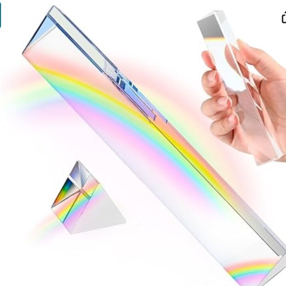 Optickle Triangular Crystal Glass Prism Creative Photography Home Decor